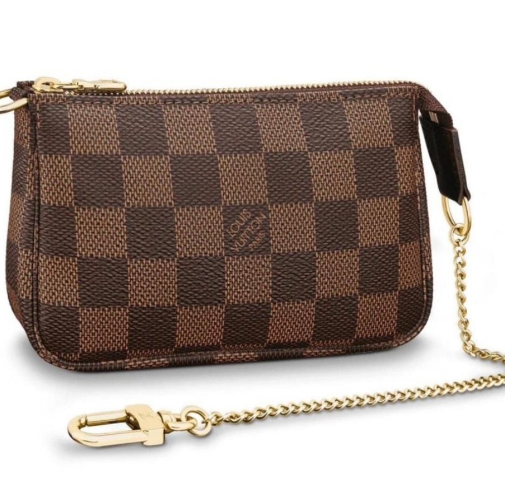 BRAND NEW Louis Vuitton Mini Pochette Damier Ebene